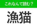 【漁猫】はなんて読む？魚が大好きな動物です