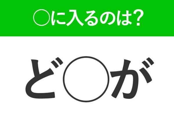 【穴埋めクイズ】即答できるあなたはさすが！空白に入る文字は？