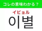 韓国語「이별（イビョル）」の意味は？韓国ドラマ好きには覚えて欲しいあの言葉！