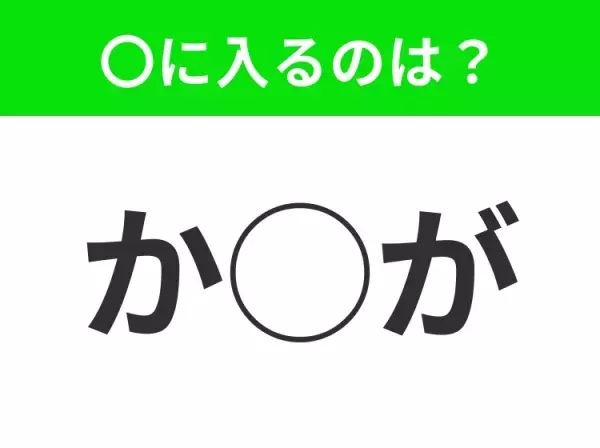 【穴埋めクイズ】すぐに正解できたらすごい！空白に入る文字は？