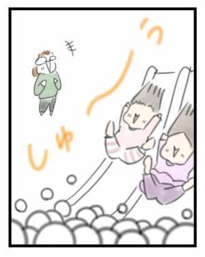 【育児マンガ】冬の滑り台は恐怖！？共感間違いなしの育児あるある！