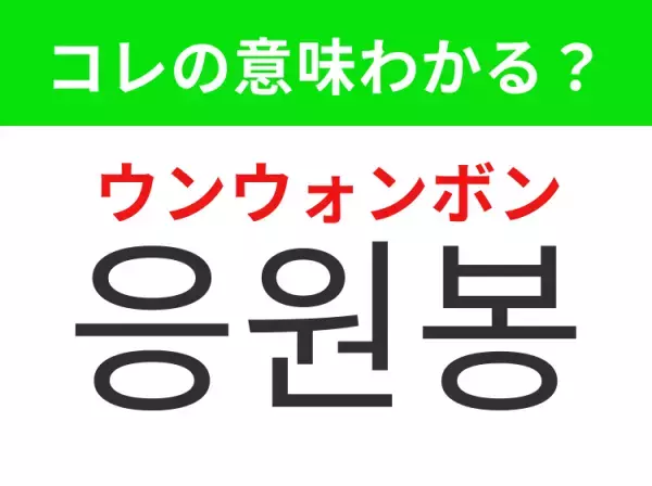 【K-POP編】覚えておきたいあの言葉！「응원봉（ウンウォンボン）」の意味は？