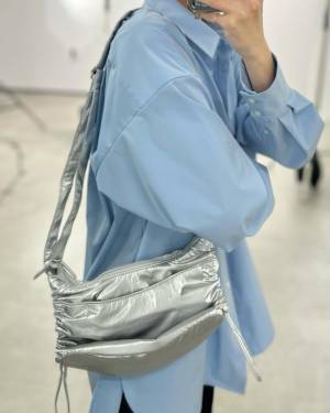 「シルバーがダントツ人気！」【GU】ナイロンバッグはどんなコーデにもマッチする神アイテム♡