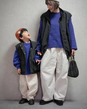 【親子リンクコーデ】アクセントカラーで仲良し親子♡色で繋ぐ冬のおしゃれを満喫しよう♪