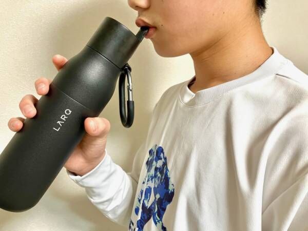 「水道水がキレイなお水に変わる！」中2バスケ男子が【LARQ】の水筒使ってみた