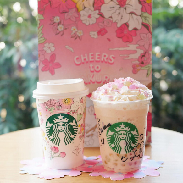 「お待たせ！さくらフラぺ、今年も映えてます！」【スタバ】新作ドリンクで一足先にお花見気分♡