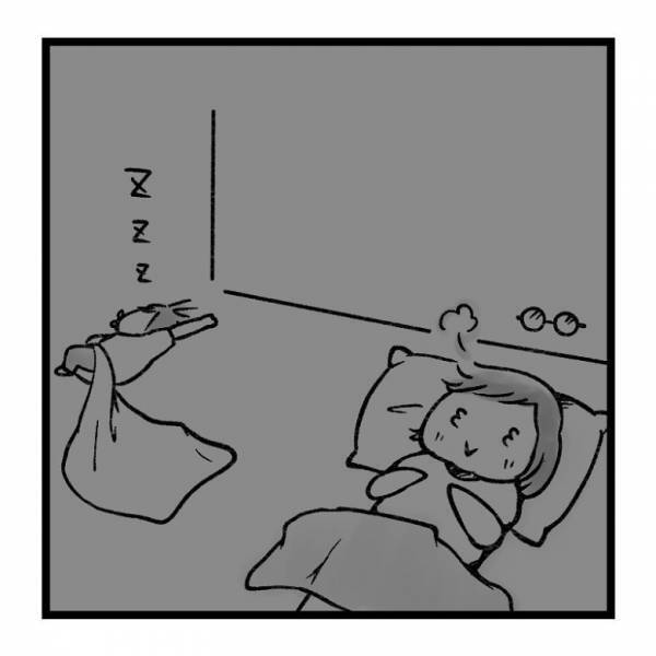 【育児マンガ】「イヤイヤ期の朝あるある」起きた瞬間ブチギレ！？“枕”をめぐって母娘バトル