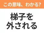 【昭和or Z世代どっち？】「梯子（はしご）を外される」この日本語わかりますか？