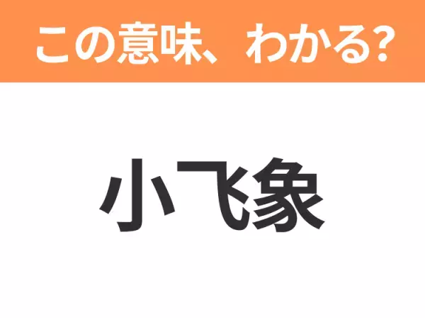 【中国語クイズ】「小飞象」は何のキャラクター？耳がとっても大きい赤ちゃんのゾウ！