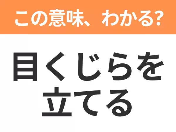 【昭和or Z世代どっち？】「目くじらを立てる」この日本語わかりますか？