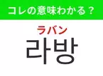 【K-POP編】覚えておきたいあの言葉！ 「라방（ラバン）」の意味は？