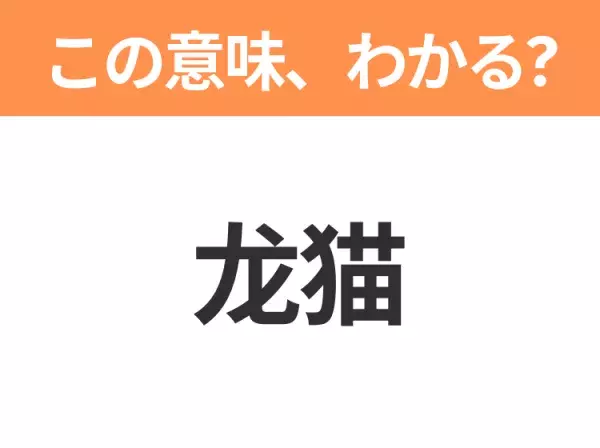 【中国語クイズ】「龙猫」は何の映画タイトル？かわいい姉妹と不思議な生き物が出会うファンタジー
