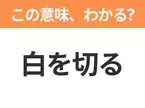 【昭和or Z世代どっち？】「白（しら）を切る」この日本語わかりますか？