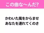 【ヒット曲クイズ】歌詞「かわいた風をからませ あなたを連れてくのさ」で有名な曲は？平成の大ヒットソング！