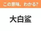 【中国語クイズ】「大白鲨」は何の映画タイトル？人食いザメの恐怖を描いたあの映画！