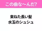 【夏うたクイズ】歌詞「束ねた長い髪 水玉のシュシュ」で有名な曲は？大ヒット夏ソング！