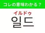 【韓国ドラマ編】覚えておきたいあの言葉！ 「일드（イルドゥ）」の意味は？