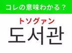 【韓国生活編】覚えておきたいあの言葉！ 「도서관（トソグァン）」の意味は？