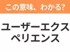 【ビジネス用語クイズ】「ユーザーエクスペリエンス」の意味は？社会人なら知っておきたい言葉！