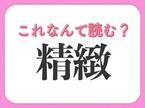 【精緻】はなんて読む？小説などで見かける難読漢字！