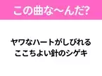 【ヒット曲クイズ】歌詞「ヤワなハートがしびれる ここちよい針のシゲキ」で有名な曲は？TikTokでリバイバルヒットしたあの曲！