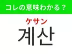 【韓国生活編】覚えておきたいあの言葉！「계산（ケサン）」の意味は？