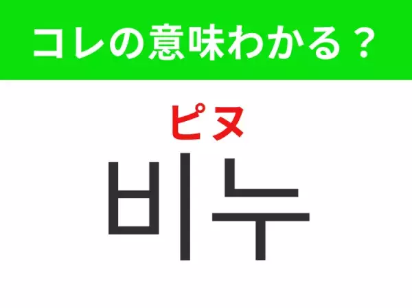 【韓国生活編】覚えておきたいあの言葉！「비누（ピヌ）」の意味は？