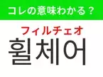 【韓国生活編】覚えておきたいあの言葉！「휠체어（フィルチェオ）」の意味は？