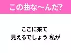 【ヒット曲クイズ】歌詞「ここに来て  見えるでしょう 私が」で有名な曲は？平成のヒットソング！