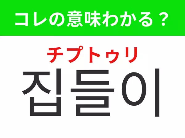 【韓国生活編】覚えておきたいあの言葉！「집들이（チプトゥリ）」の意味は？