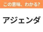 【社会人なら知ってて当たり前！？】「アジェンダ」の意味は？ビジネス用語クイズ3連発