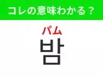 【韓国グルメ編】覚えておきたいあの言葉！「밤（パム）」の意味は？