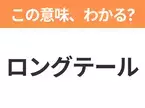 【ビジネス用語クイズ】「ロングテール」の意味は？社会人なら知っておきたい言葉！