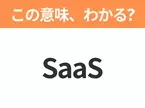 【ビジネス用語クイズ】「SaaS」の意味は？社会人なら知っておきたい言葉！