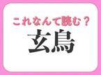 【玄鳥】はなんて読む？鳥を表す難読漢字！