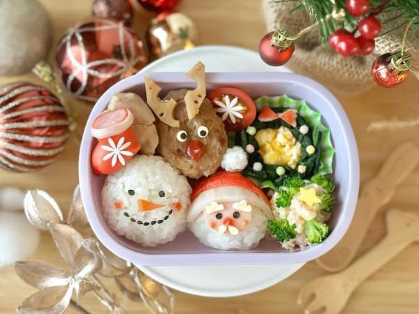 「キュートなサンタさんに萌え♡」【クリスマス弁当】子どもも喜ぶ映えテクニック