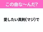 【ヒット曲クイズ】歌詞「愛したい真剣(マジ)で」で有名な曲は？90年代のヒットソング！