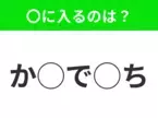 【穴埋めクイズ】パッと見てわかった人はすごい！空白に入る文字は？