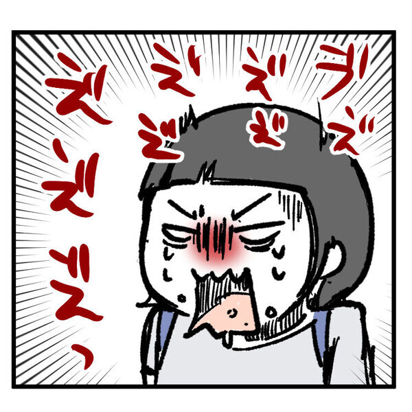 【育児マンガ】「娘の嘔吐にママは感動！？」お迎えまで頑張ってくれた我が子に涙！