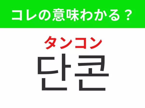 【K-POP編】覚えておきたいあの言葉！「단콘（タンコン）」の意味は？