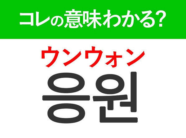【KPOP好きは覚えて！】韓国語「응원（ウンウォン）」の意味は？推し活で使いたいあの言葉！