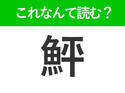 【鮃】はなんて読む？冬が旬の魚を表す難読漢字