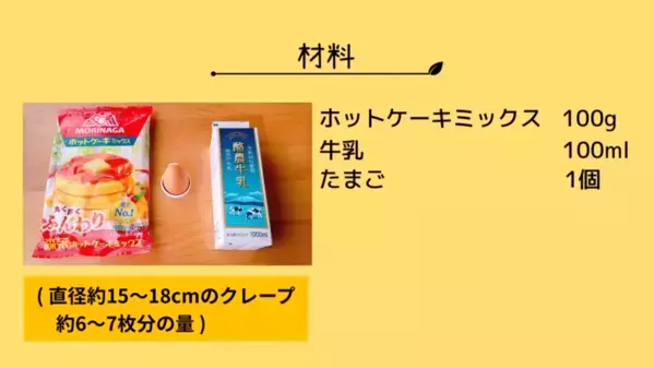 「えっ？電子レンジでクレープができるの！？」ホットケーキミックスでできる超簡単【クレープ】の作り方