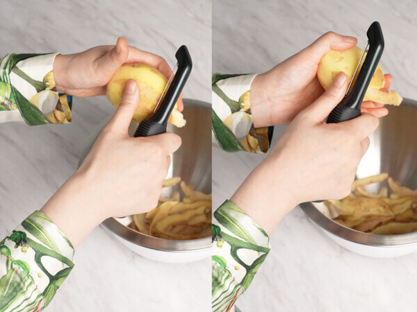 「あっちにスーイスイ♪これは沼る！」レディは“タテ型”ピーラーで空中戦を制す【オトナの家庭科③】