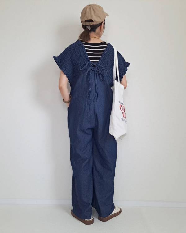 「お腹もお尻も隠しておしゃれを叶える！」【しまむら】シャーリングデザインの夏ワンピ＆サロペ