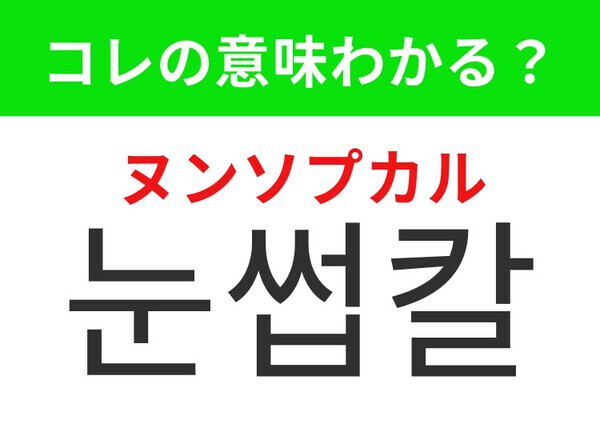【韓国美容編】メイク前の整え作業に必要なアイテム！「눈썹칼（ヌンソプカル）」の意味は？