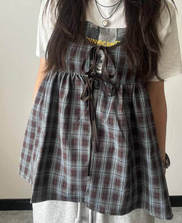 「買わなきゃ損でしょ♡」おしゃれさんは【しまむら】のチェック柄トップスで秋コーデを先取り初めてます！