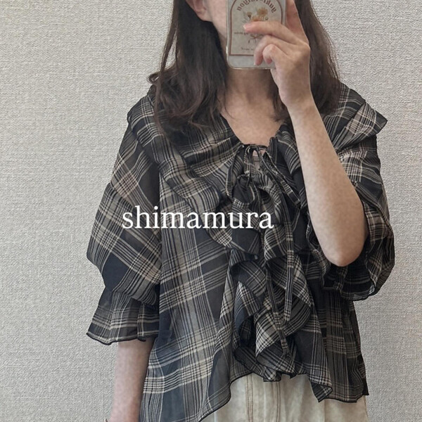 「買わなきゃ損でしょ♡」おしゃれさんは【しまむら】のチェック柄トップスで秋コーデを先取り初めてます！