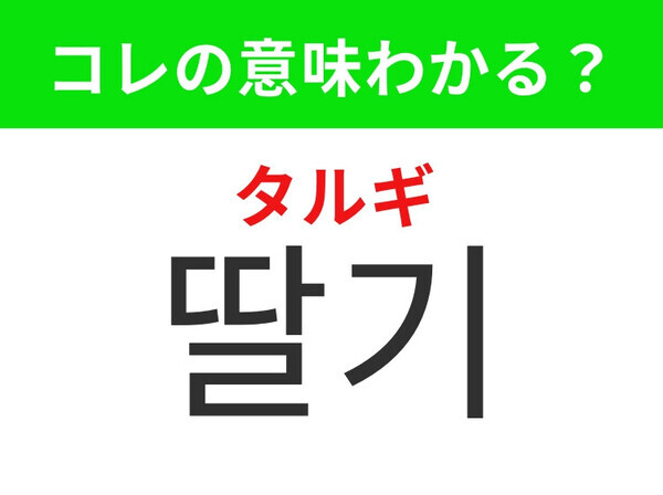 【韓国グルメ編】甘くて赤いフルーツ！「딸기（タルギ）」の意味は？