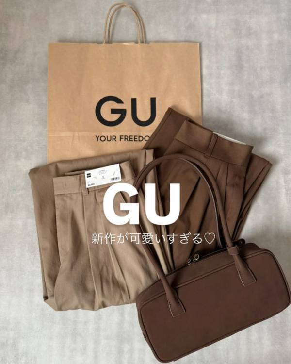 【GU】新作バッグがかわいすぎ♡クラシカル感ただよう“ワイドボストン”が大人気！